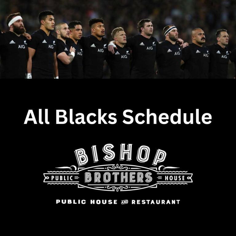 All Blacks Schedule Brothers Public House